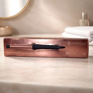 HAIRITAGE Rose Gold 1" Curling Wand